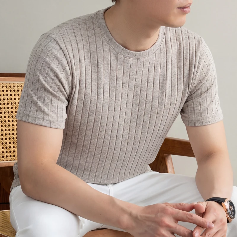 Men'S Used Formal Wear - قميص رجالي كاجوال مضلع بأكمام قصيرة،