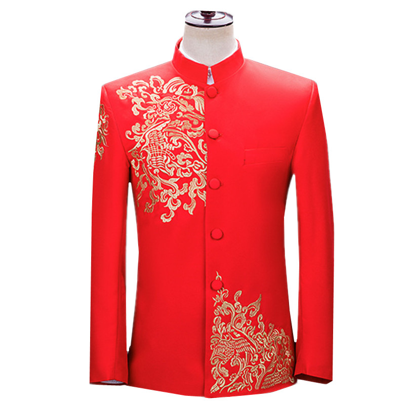 Men'S Vintage Formal Wear - جاكيت بدلة رجالي جديد مطرز بتصميم