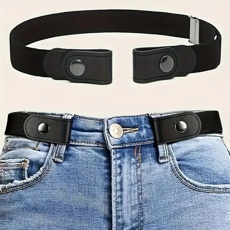 Men'S Formal Wear Belt - حزام خصر مرن قابل للتعديل من
