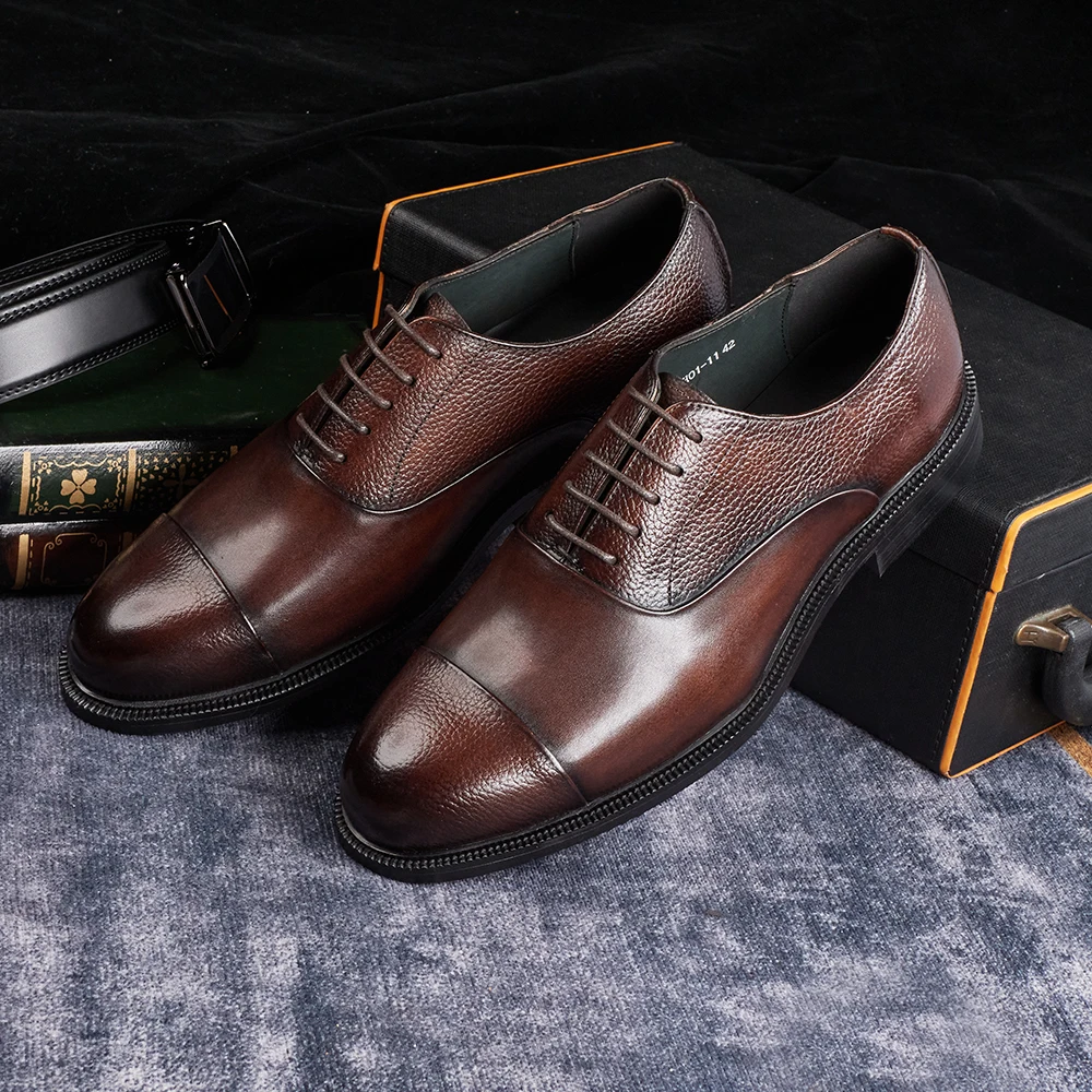 أحذية أكسفورد من جلد البقر الأ - مراجعة Men'S Used Formal Wear وسعره