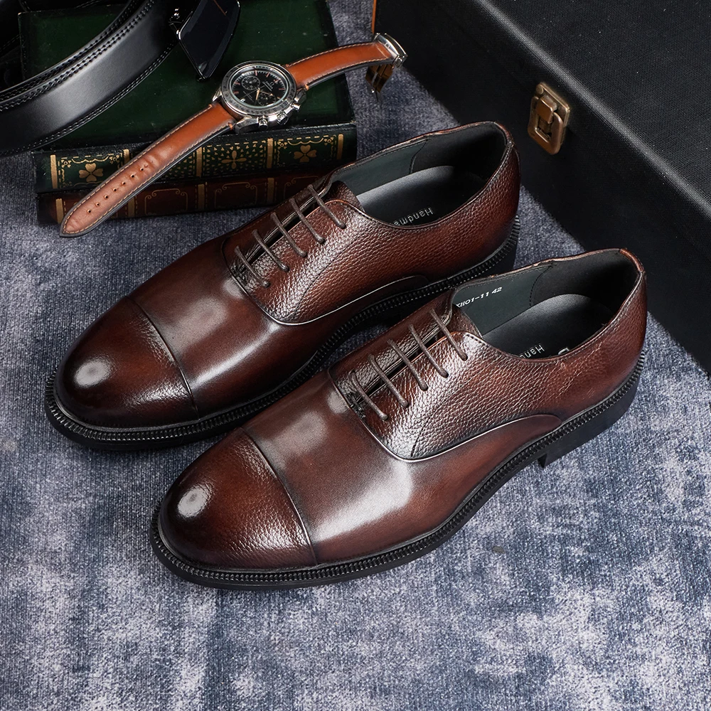 أحذية أكسفورد من جلد البقر الأ - مراجعة Men'S Used Formal Wear وسعره