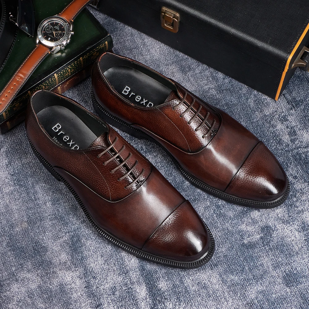 أحذية أكسفورد من جلد البقر الأ - مراجعة Men'S Used Formal Wear وسعره