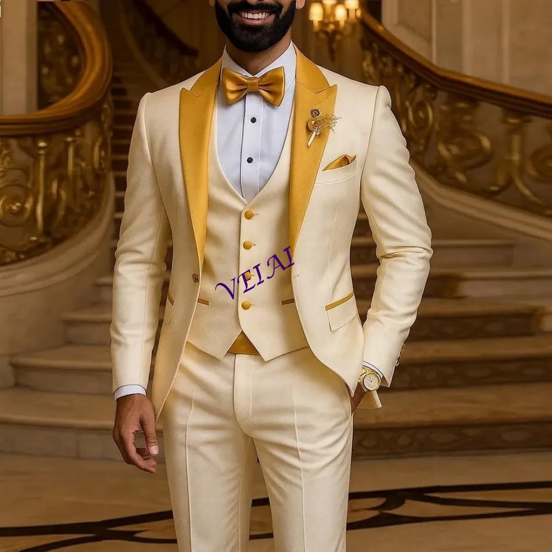 تخصيص الذهب طوق العاج الرجال د - مراجعة Men'S Formal Attire وسعره