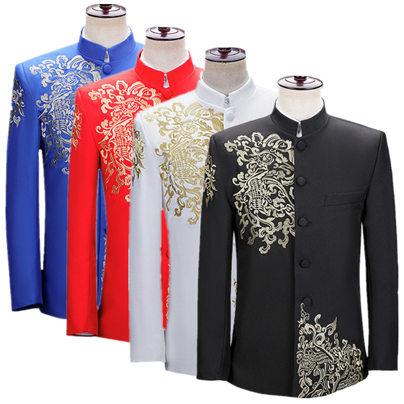 جاكيت بدلة رجالي جديد مطرز بتص - مراجعة Men'S Vintage Formal Wear وسعره